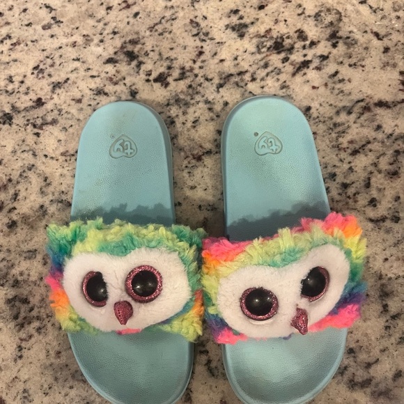 Colorful Ty Owl Kids Slides size 4-6 - Picture 1 of 1
